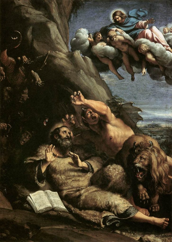 "The Temptation of St. Anthony Abbot" by Annibale Carracci.